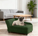 Pet Sofa Bed Couch With Storage,with Soft Cushion , Green