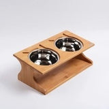 Cat Fairy Pet Solid Wood Table Pet Bowl Cat Bowl