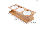 Cat Fairy Pet Solid Wood Table Pet Bowl Cat Bowl