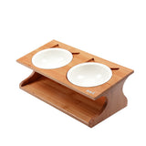 Cat Fairy Pet Solid Wood Table Pet Bowl Cat Bowl