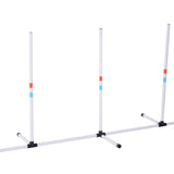 Sturdy Dog Weaves Poles Pet Speed and Agility Equipment Dogs Obstacle Outdoor w/ Storage Bag