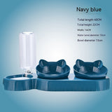 Plastic Double Bowl Anti Roll Pet Products For Cats