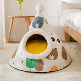 Triangle Mongolian yurt warm sleeping cat pet nest