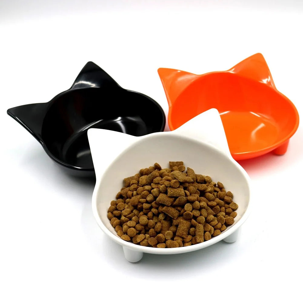 Colorful Cat Food & Water Dishes, Safe Pet Feeding Bowls, Practical Pet Supplies for Cats 