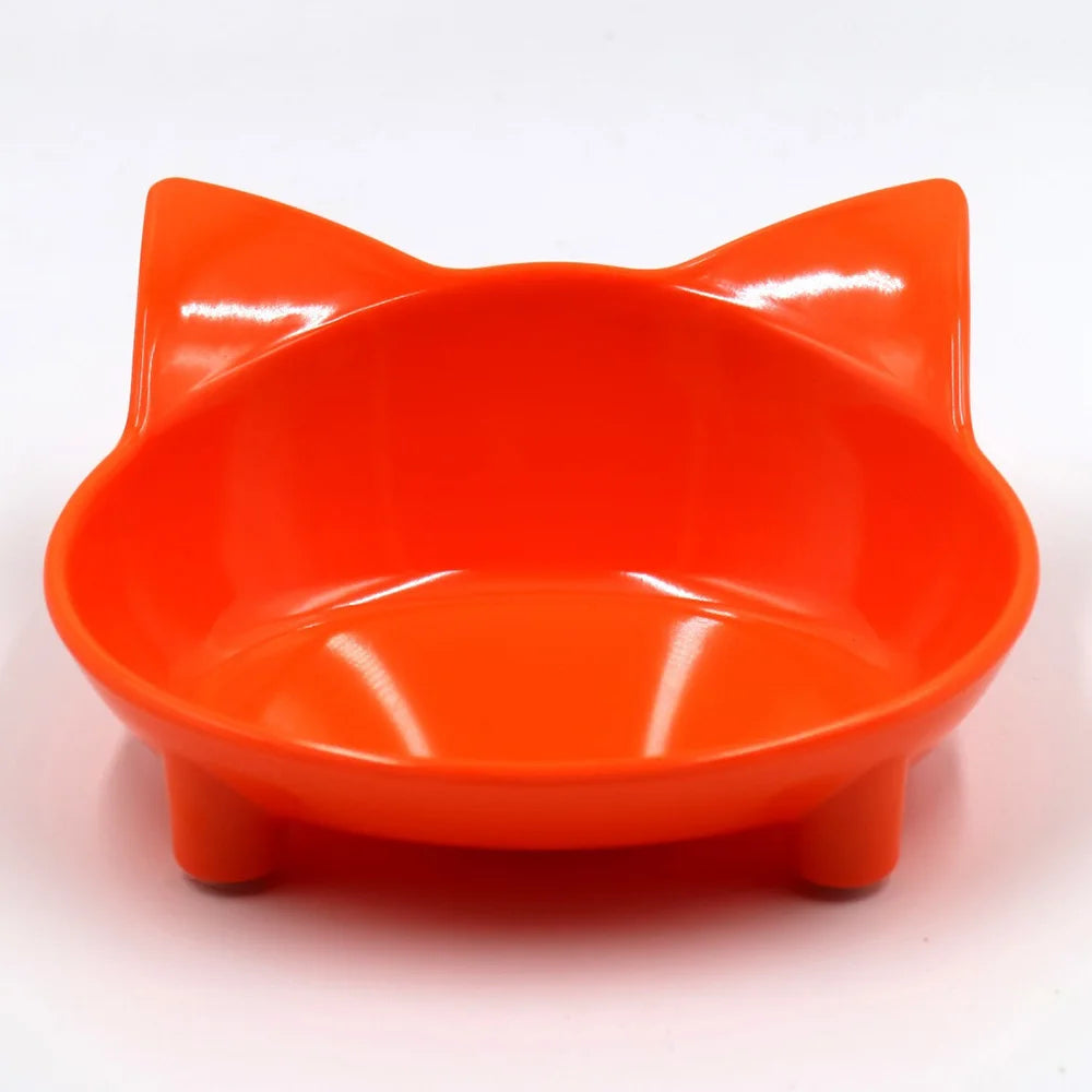 Colorful Cat Food & Water Dishes, Safe Pet Feeding Bowls, Practical Pet Supplies for Cats 