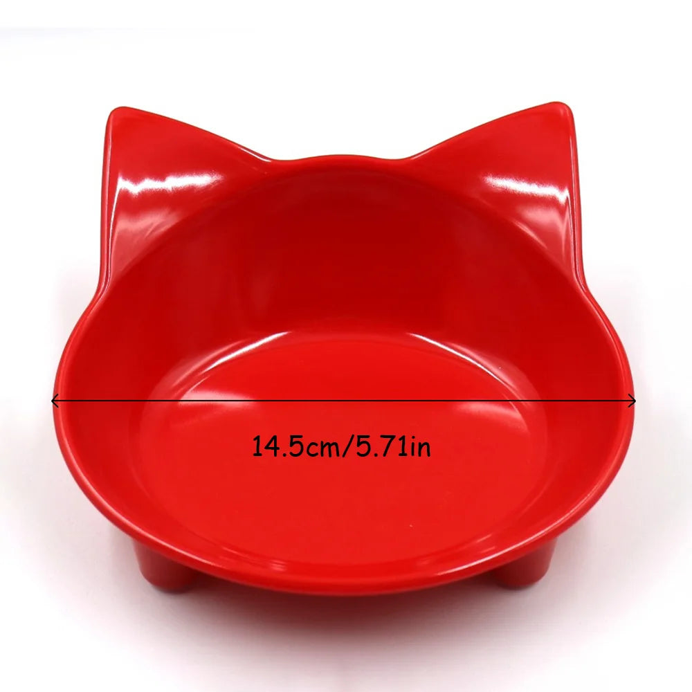 Colorful Cat Food & Water Dishes, Safe Pet Feeding Bowls, Practical Pet Supplies for Cats 