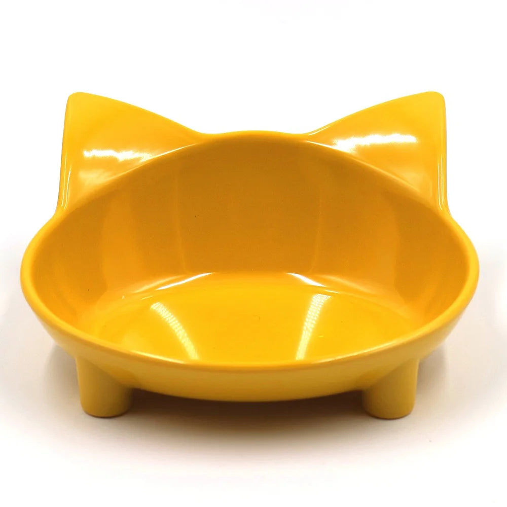 Colorful Cat Food & Water Dishes, Safe Pet Feeding Bowls, Practical Pet Supplies for Cats 