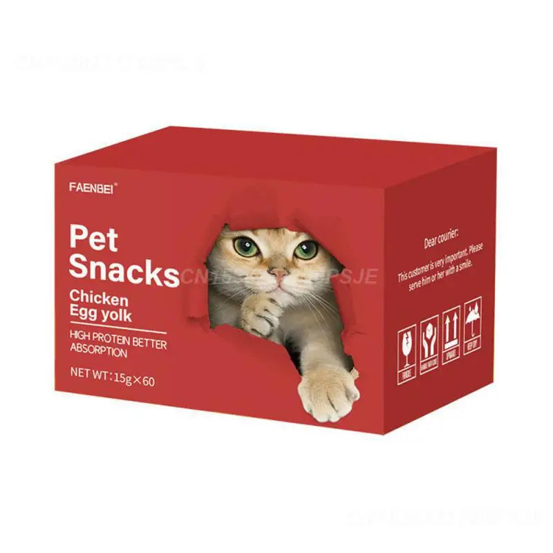 Faenbei Cat Snack Appropriate For All Ages Nutritious Snack Delicious Best Cat Snack Wholesome Bulk Box Cat Food Pet Food 