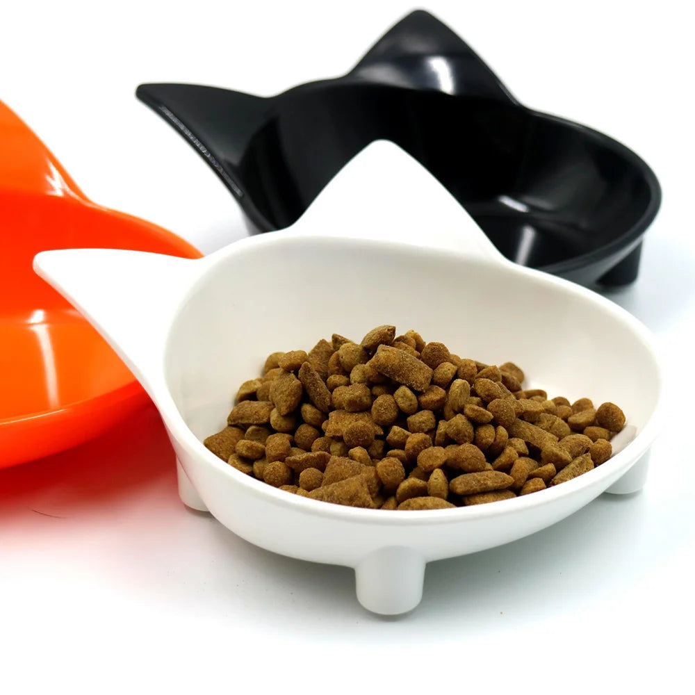 Colorful Cat Food & Water Dishes, Safe Pet Feeding Bowls, Practical Pet Supplies for Cats 