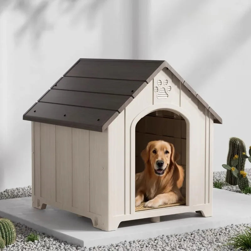 Dog House Outdoor Dogs Kennel Waterproof and Sun-proof Dogs Cage Solid and Firm Dog Accessories Moisture-proof Pet Supplies