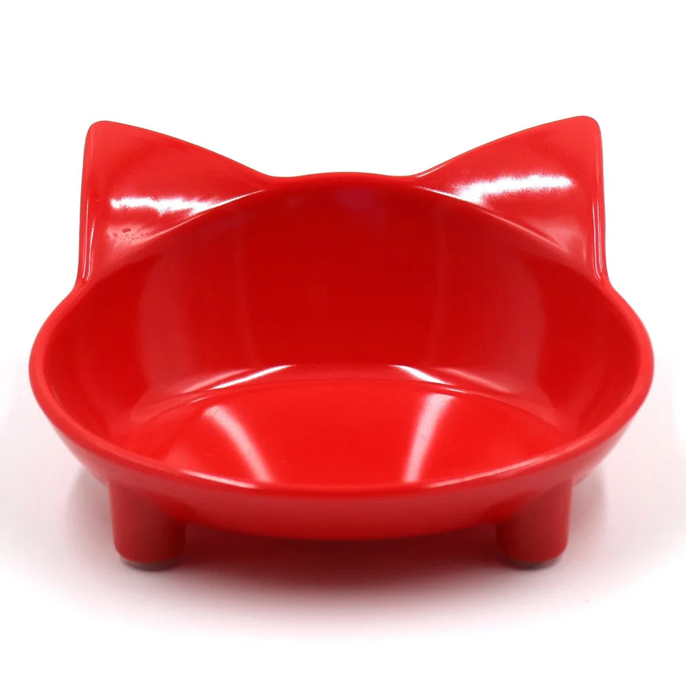 Colorful Cat Food & Water Dishes, Safe Pet Feeding Bowls, Practical Pet Supplies for Cats 