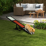 Wooden Dog Agility Seesaw for Training and Exercise, Black
